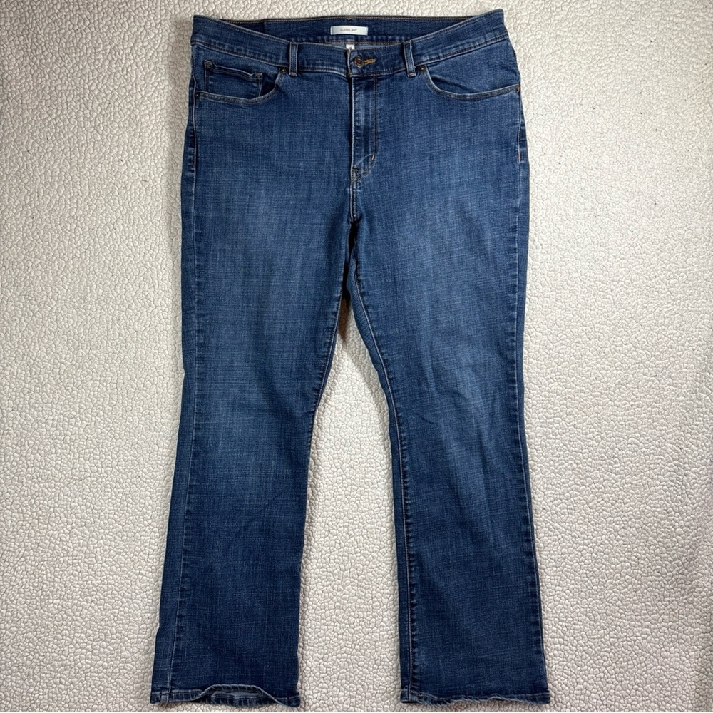 Levi Strauss & Co Classic Boot Women's Stretch Jeans Dark Wash Size 16S W33 L30